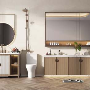 新中式浴室柜3D模型下载